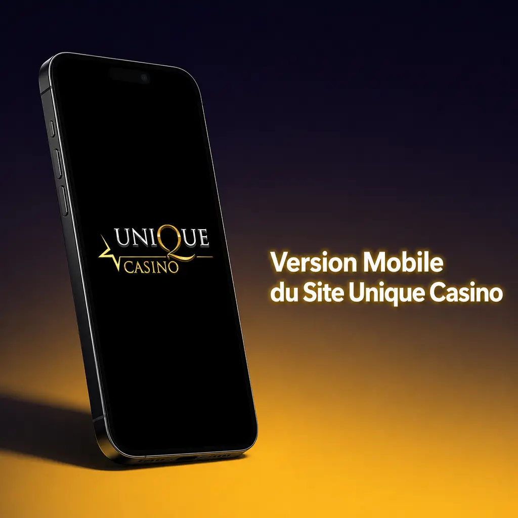 Version Mobile du Site Unique Casino