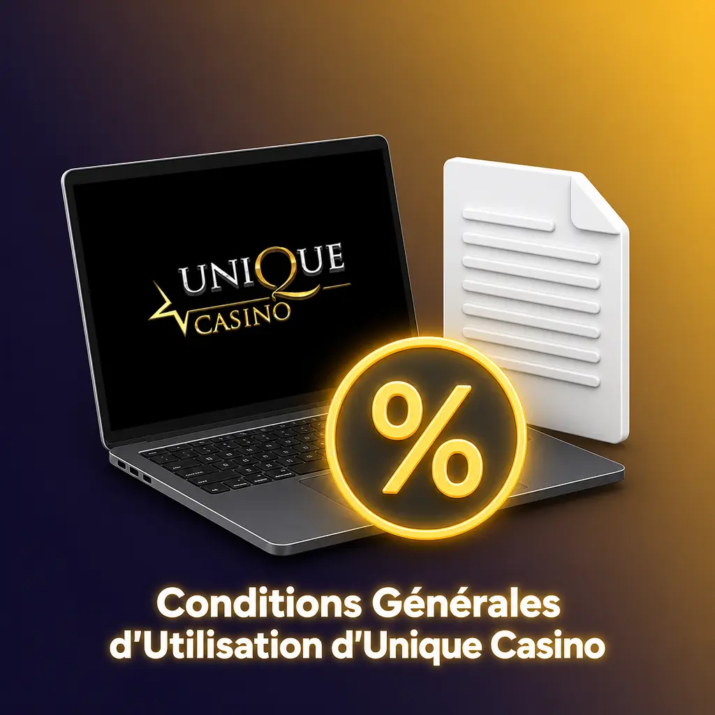 Conditions Générales d'Utilisation d'Unique Casino